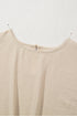 Textured Short Sleeve Tie Front Detail Casual Blouse