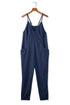 Textured Sleeveless V-Neck Pocketed Casual Jumpsuit