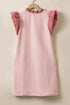 Textured Sleeveless V Neck Relaxed Shift Dress