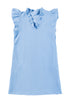 Textured Sleeveless V Neck Relaxed Shift Dress