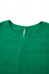 Textured Solid Flutter Sleeve Ruffled H Line Mini Dress
