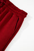 Textured Solid Loose Fit Wide Leg Pant Set