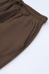 Textured Solid Loose Fit Wide Leg Pant Set