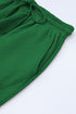 Textured Solid Loose Fit Wide Leg Pant Set