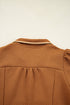 Textured Solid Quarter Zip Collar Bracelet Sleeve Mini Dress