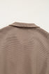 Textured Solid Short Sleeve Half Zip Drawstring Romper