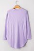 Textured Solid Waffle Knit Button Front Cardigan