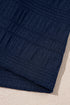 Textured Square Neck Ruffle Sleeve Smocked Short Set