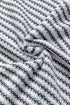 Textured Stitch Short Sleeve Striped Knit Sweater