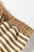 Textured Stripe Drop Shoulder Skort Two Piece Dress