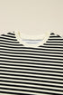 Textured Stripe Drop Shoulder Skort Two Piece Dress