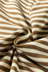Textured Stripe Drop Shoulder Skort Two Piece Dress