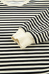 Textured Stripe Drop Shoulder Skort Two Piece Dress