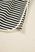 Textured Stripe Drop Shoulder Skort Two Piece Dress