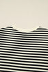 Textured Stripe Drop Shoulder Skort Two Piece Dress