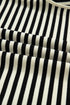 Textured Stripe Drop Shoulder Skort Two Piece Dress