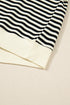 Textured Stripe Drop Shoulder Skort Two Piece Dress