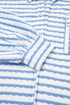 Textured Stripe Half Button Collared Long Sleeve Shirt