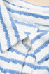 Textured Stripe Half Button Collared Long Sleeve Shirt