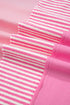 Textured Stripe Patchwork Waffle Knit T Shirt