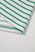 Textured Stripe Print Round Neck Tee