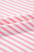 Textured Stripe Ruffled V Neck Puff Sleeve Blouse
