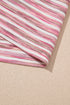 Textured Stripe Scoop Neck Ringer Tank Top