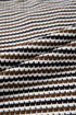 Textured Stripe Split Neck Long Sleeve Top