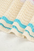 Textured Stripe V Neck Sleeveless Sweater Knit Top