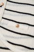 Textured Striped Button Front Sleeveless Knit Vest
