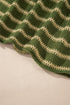 Textured Striped Drop Shoulder Relaxed Fit Pullover Sweater
