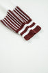 Textured Striped Long Sleeve Crew Neck Sweater