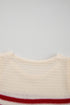 Textured Striped Sleeveless Crew Neck Knit Top