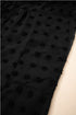 Textured Swiss Dot Notched Neck Ruffled Mini Dress