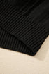 Textured V Neck Button Front Long Sleeve Cardigan