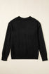 Textured V Neck Button Front Long Sleeve Cardigan