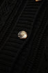 Textured V Neck Button Front Long Sleeve Cardigan