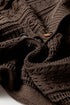 Textured V Neck Button Front Long Sleeve Cardigan