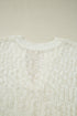 Textured V Neck Cap Sleeve Knit Top