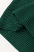 Textured V Neck Pocket Detail Cap Sleeve Knit Top