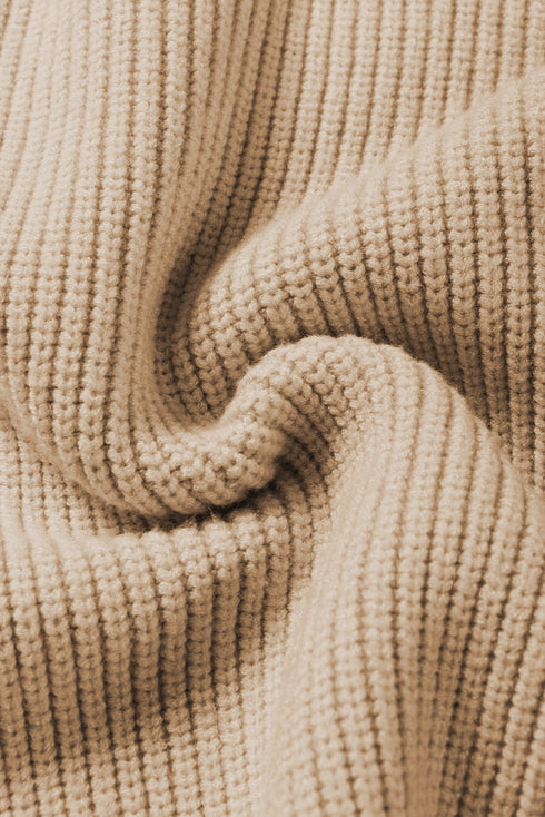 Textured V Neck Pocket Detail Cap Sleeve Knit Top