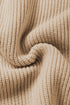 Textured V Neck Pocket Detail Cap Sleeve Knit Top