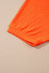 Textured V Neck Solid Casual Short Set