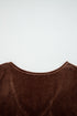 Textured Velvet V Neck Long Sleeve Tiered Mini Dress