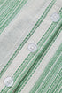 Textured Vertical Stripe Button Front Short Sleeve Blouse