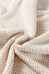Textured Waffle Knit Asymmetric Neckline Long Sleeve Top