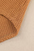 Textured Waffle Knit Button Down Shirt