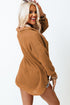 Textured Waffle Knit Button Down Shirt