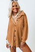 Textured Waffle Knit Button Down Shirt