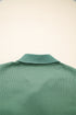 Textured Waffle Knit Button Front Long Sleeve Shirt